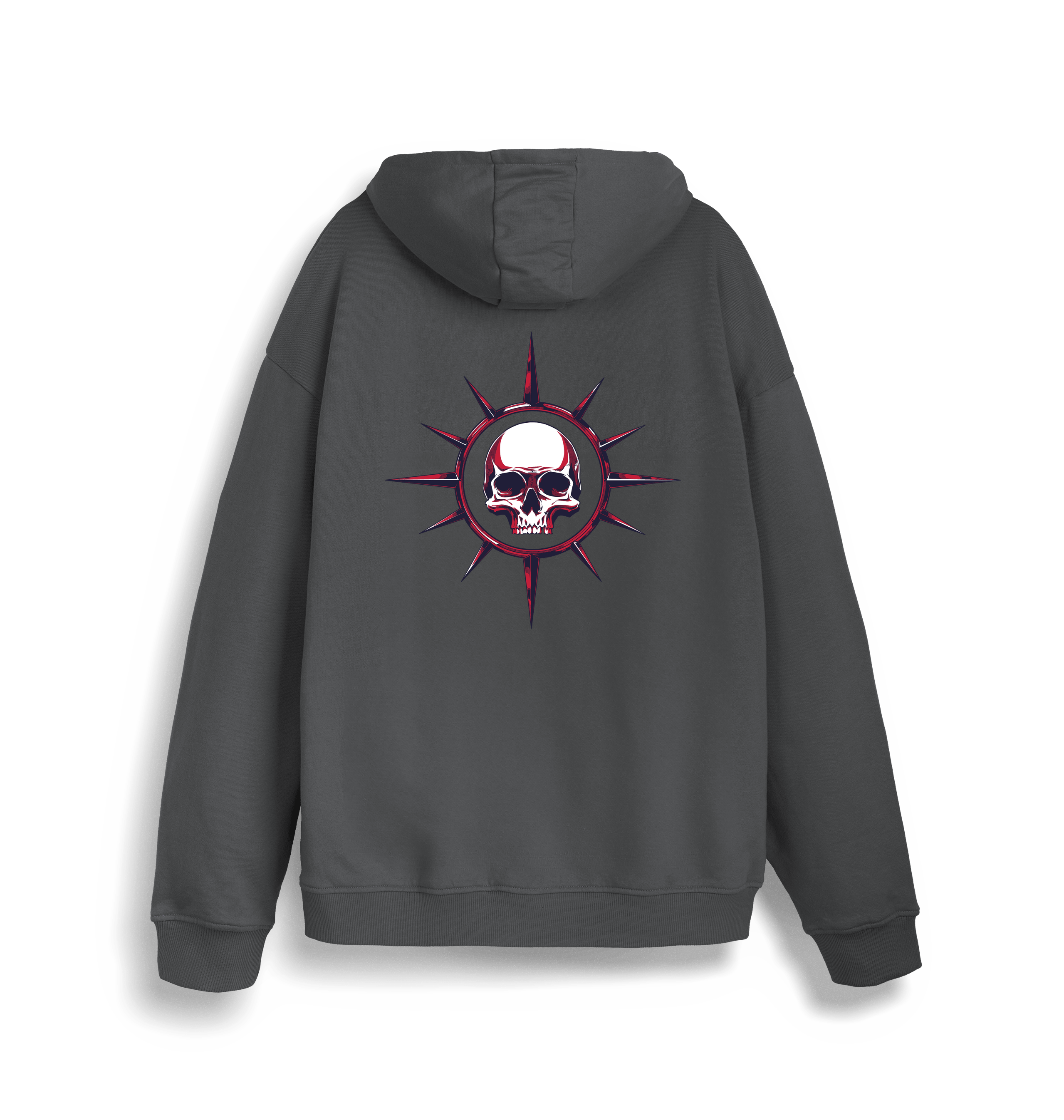 Anthracite Printed Sweater Back